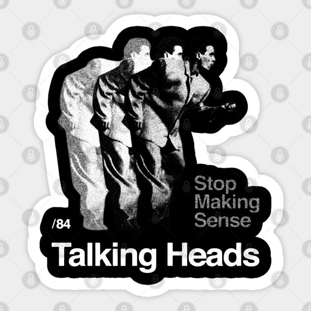 Talking heads // David Byrne Big Suit 1984 Sticker by NavyVW